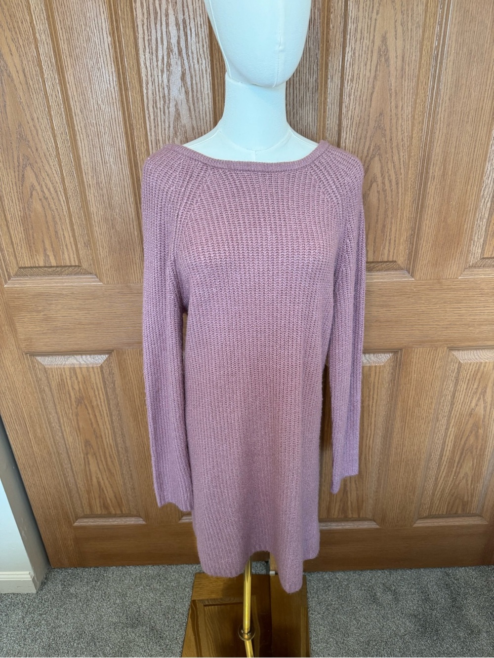 Love Tree Mauve Knit Sweater Dress